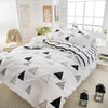 4pcs White black Bedding Set