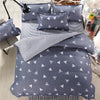 4pcs White black Bedding Set
