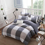4pcs White black Bedding Set