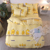 4pcs White black Bedding Set