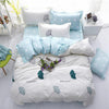 4pcs White black Bedding Set