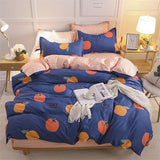 4pcs White black Bedding Set