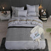 4pcs White black Bedding Set