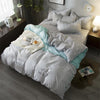 4pcs White black Bedding Set