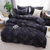 4pcs White black Bedding Set